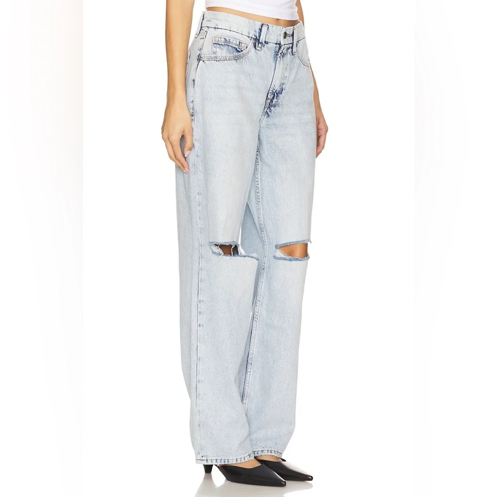 Good American Distressed Good 90’s Relaxed Jeans size 15 EUC - Picture 2 of 16